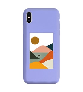 Lila Lansman Telefon Kılıfı Iphone X