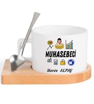 Muhasebeci  FİNCAN Seti (Beyaz)