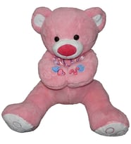 80 Cm Peluş Romantik Love Ayı  Sevdiklerinize Özel Renk Pembe
