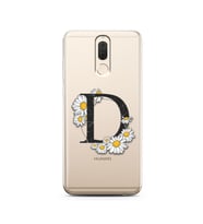 Papatya Harf Tasarım Süper Şeffaf Silikon Telefon Kılıfı Huawei Mate 10 Lite D-H