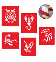 Akrep Kartal Dövmesi Şablon Seti Tattoo SPREYSİZ