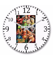 The Muppets Espiri Duvar Saati Bombeli Gercek Cam