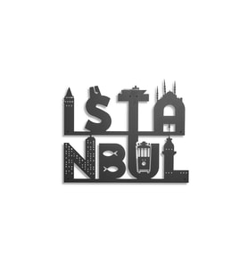 İstanbul Metal Duvar Tablosu