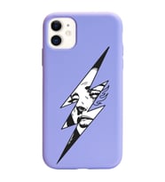 Iphone 11 Flash Tasarımlı Mor Lansman Telefon Kılıfı