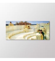 Arty Tablo Mavi İyon Havasının Çatısı Altında Tablo (Karışık)