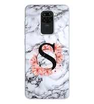 Mermer Çiçekli Harf Tasarım Süper Şeffaf Silikon Telefon Kılıfı Xiomai Redmi Not