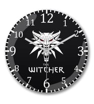 Camiseta The Witcher Duvar Saati Bombeli Gercek Cam