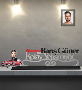 Kişiye Özel İş Adamı Karikatürlü Kolay Yetişmiyor Ahşap Biblo Bay-28