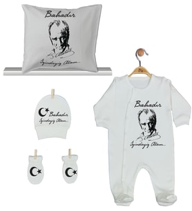 Pia Baby Gl 1952-04 İsme Özel Yastık Tulum Set