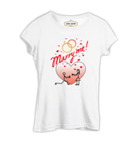 Marry Me! Beyaz Kadın Tshirt