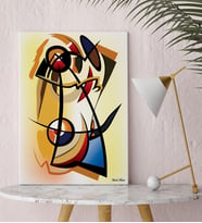 BK Gift Kişiye Özel Modern Soyut Kanvas Tablo 30x50cm 13