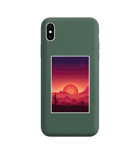 Koyu Yeşil Lansman Kılıf iPhone XS