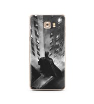 Batman Tasarım Süper Şeffaf Silikon Telefon Kılıfı Samsung C9 
