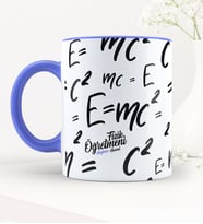 BK Gift Kişiye Özel Fizik Öğretmeni Mavi Kupa Bardak