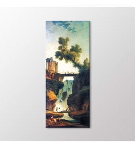 Arty Tablo Şelaleli Manzara, 1803 Tablo (Karışık)