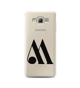 Samsung A7 (2015) Harf Tasarımlı Telefon Kılıfı M-Harfi 
