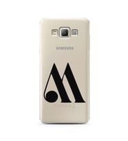 Samsung A7 (2015) Harf Tasarımlı Telefon Kılıfı M-Harfi 