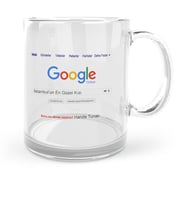 Kişiye Özel Cam Kupa Bardak - Google Şehrin En Güzel Kızı