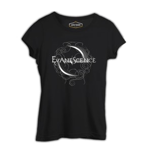 Evanescence - Logo Siyah Kadın Tshirt