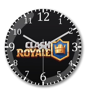 Clash Royale  Duvar Saati Bombeli Gercek Cam