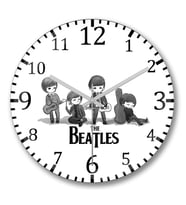 The Beatles 06 Duvar Saati Bombeli Gercek Cam