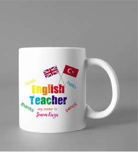 Kişiye Özel İngilizce Öğretmeni Kupası