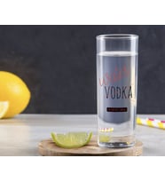 BK Gift Kişiye Özel Renkli Baskılı Vodka Tasarımlı Vodka Bardağı-2 (Beyaz)