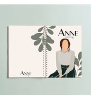 Anne With An E Tasarım Spiralli A5 96 Yaprak Çizgisiz Defter PYTKDT0267