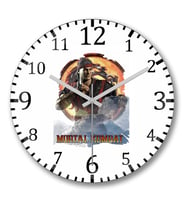 Mortal Kombat2 Duvar Saati Bombeli Gercek Cam