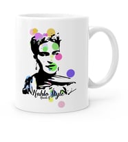 BK Gift Kişiye Özel Frida Kahlo Beyaz Kupa Bardak  5
