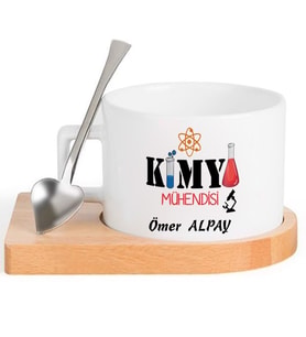 Kimya Mühendisi  FİNCAN Seti (Beyaz)