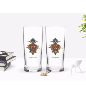 BK Gift Kişiye Özel Renkli Baskılı İsimli İkili Rakı Bardağı Seti-108 (Beyaz)