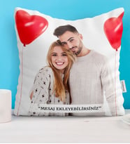 BK Gift Kişiye Özel Fotoğraflı Mesajlı Yastık - 2