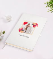 BK Gift Kişiye Özel Sevgililer Günü Temalı İsimli Fotoğraflı Beyaz Defter-28