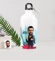 BK Gift Kişiye Özel Bay Hakim Karikatürlü Metal Suluk 500 Ml 1