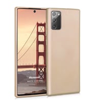 Microsonic Matte Silicone Samsung Galaxy Note 20 Kılıf Gold