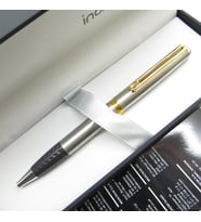 InoxCrom Wall Street Stainless Steel Altın Aksam Tükenmez Kalem  İsme Özel