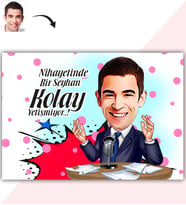BK Gift Kişiye Özel Bay Spiker Karikatür Baskılı Yaş Pasta İçin Yenilebilir Şekerli Kağıt  1(Sadece Kağıt)