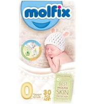 Molfix Bebek Bezi Ekonomik Beden:0 (0-3Kg) Prematüre 30 Adet