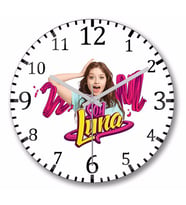 Soy Luna Duvar Saati Bombeli Gercek Cam