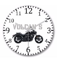 Kawasaki Vulcan  S   Duvar  Saati Bombeli Gercek Cam