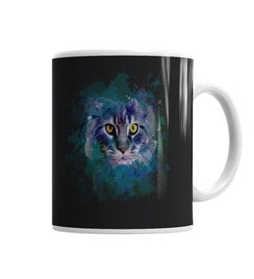 Cat Color Kedi Kupa Bardak Porselen