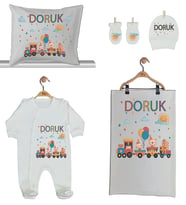 Pia Baby Gl 1918-02 İsme Özel Beşli Tulum Set