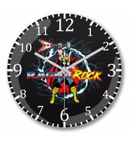 Thor Ragna Rock  Duvar Saati Bombeli Gercek Cam