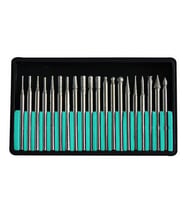 Elmas Freze Taşlama İğne Zımpara 20li Set 2.35mm 3mm Dremel Hobi