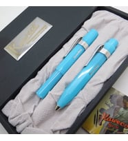 Kaweco Frosted Kalem Seti Turkuaz  Dolma Kalem + Tükenmez Kalem Set  İsme Özel Kalem