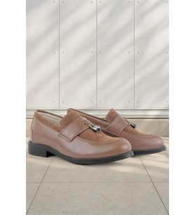 Rakerplus Taba Klasik Loafer Erkek Çocuk Ayakkabı