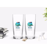 BK Gift Kişiye Özel Renkli Baskılı Rize Tasarımlı Turistik İkili Rakı Bardağı Seti-1 (Beyaz)