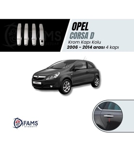 Opel Corsa D Krom Kapı Kolu  4 Kapı 2006-2014 P. ÇELİK