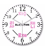 Blackpink    Duvar   Saati Bombeli Gercek Cam